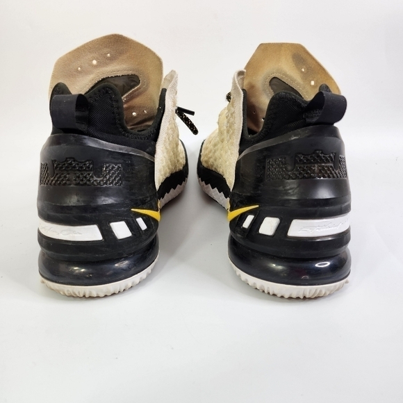 Nike LeBron XVIII 18 'Home' White Amarillo Black CQ9283-100 Men's Size 8.5 Shoes - Picture 16 of 16